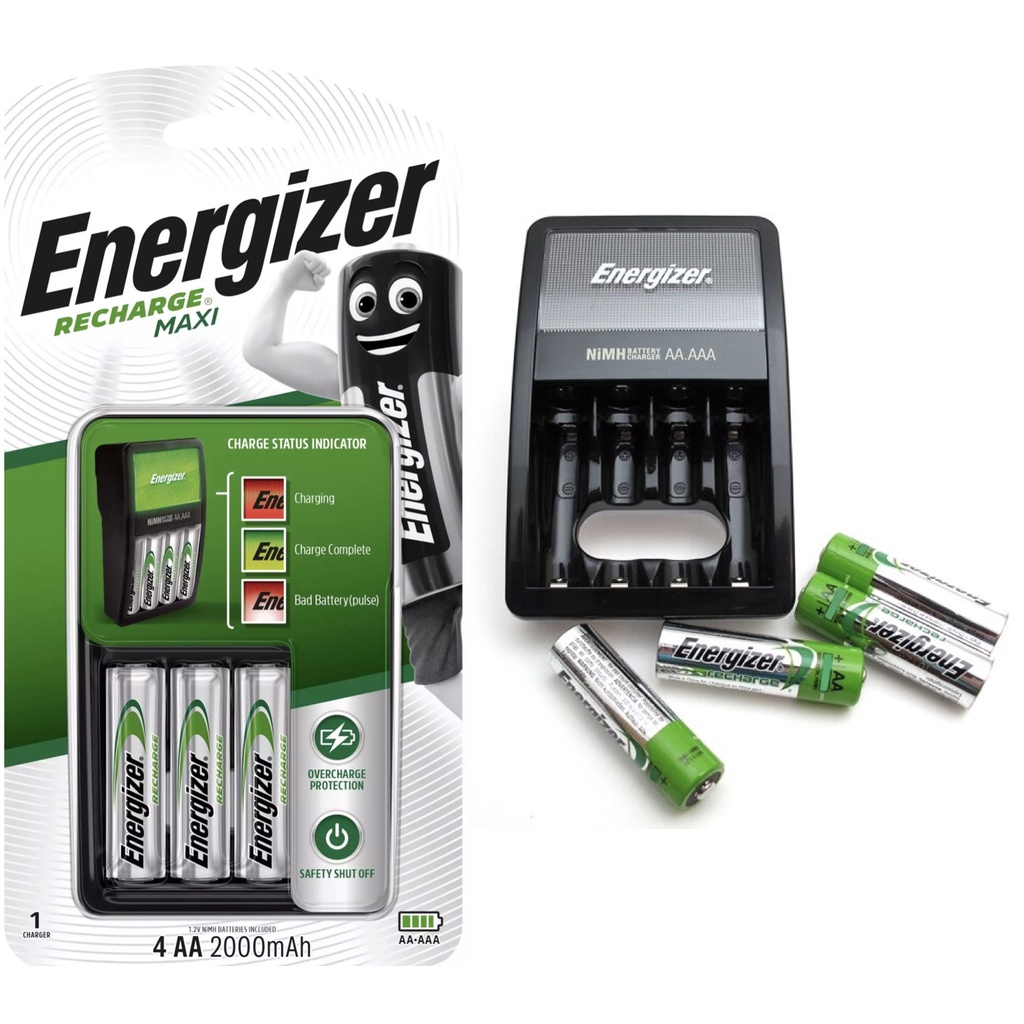 Pin SẠC AA / AAA Energizer Recharge Power Plus 700-2000mAH (vỉ 2 viên) - Sạc hơn 1000 lần, Siêu tiết kiệm, Siêu bền bỉ