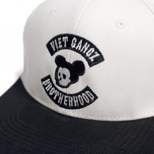 White Snapback w Logo VIETGANGZ