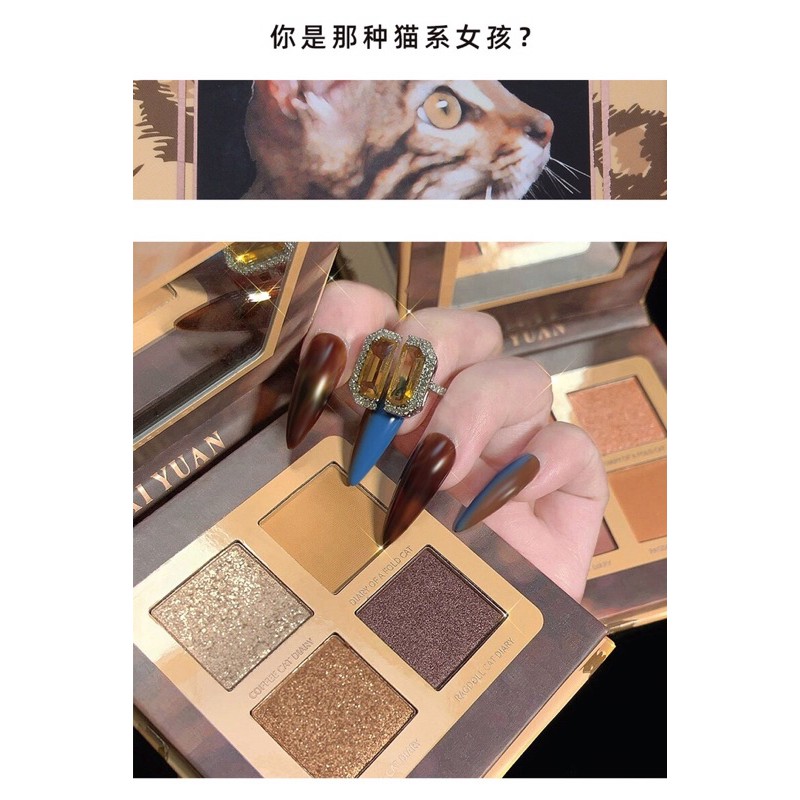 Bảng Phấn Mắt 4 Màu Mắt Mèo XIYUAN | BigBuy360 - bigbuy360.vn