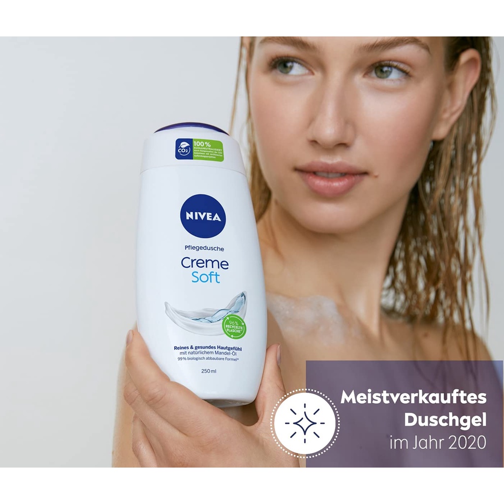 [Hàng Đức] Sữa tắm dưỡng thể Nivea Cream Soft 250ml