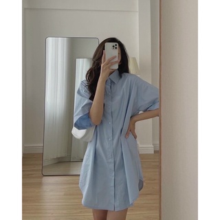 Váy suông có cổ dáng váy basic nhẹ nhàng