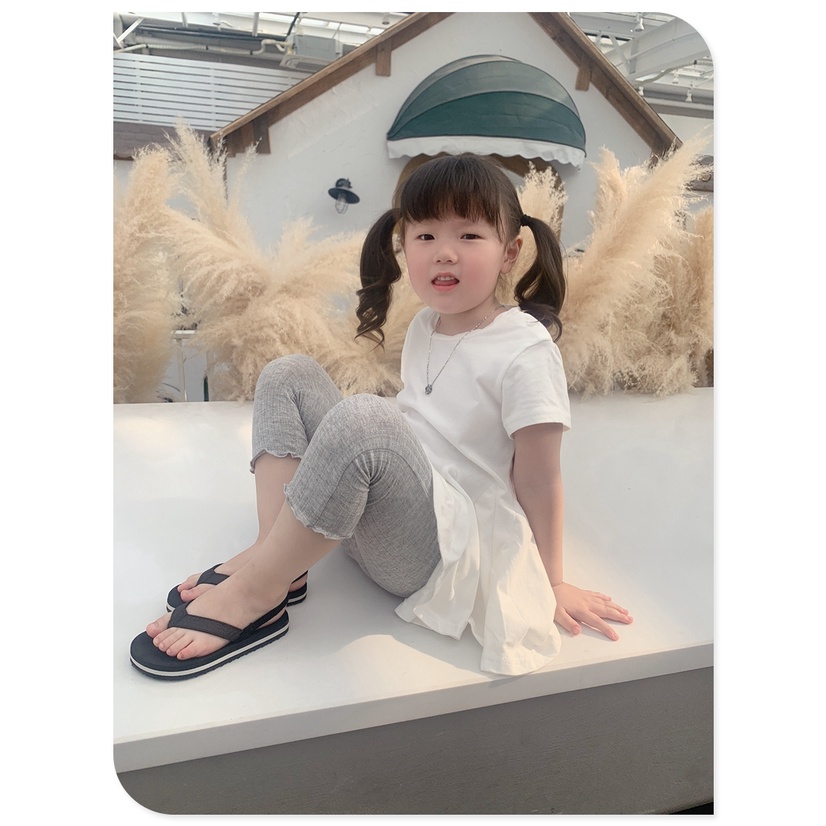 QL7 Size90-130 (9-25kg) Quần legging bé gái (trơn lửng, co giãn 100% cotton Thời trang trẻ Em hàng quảng châu