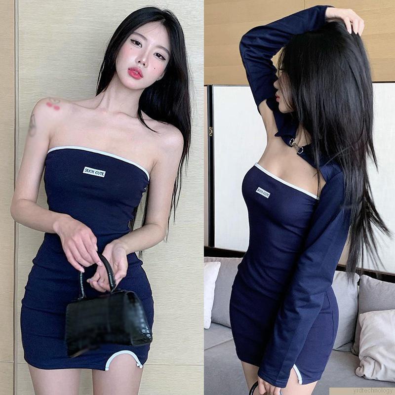 Đầm ống ôm body không dây quyến rũ