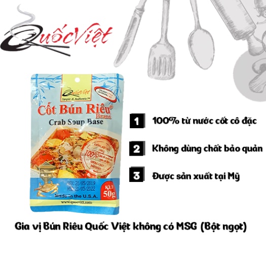 Gia Vị Nấu Bún Riêu Cốt Quốc Việt Gói 50g -VN10506