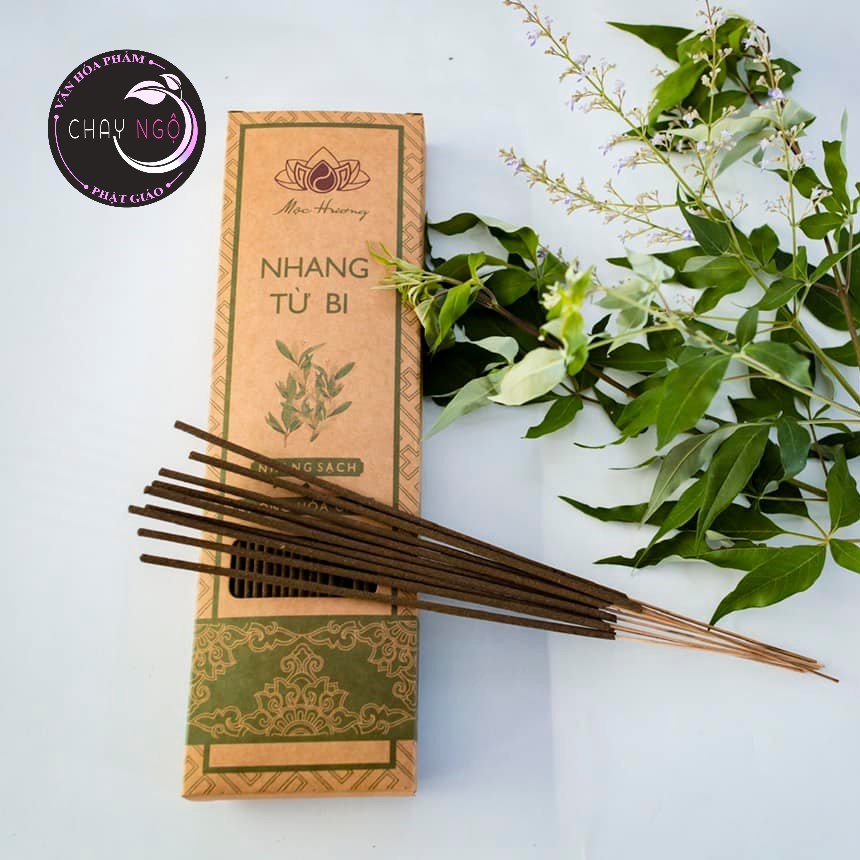 Nhang sạch Mộc Hương 30cm - 100% từ thiên nhiên Hương Từ Bi