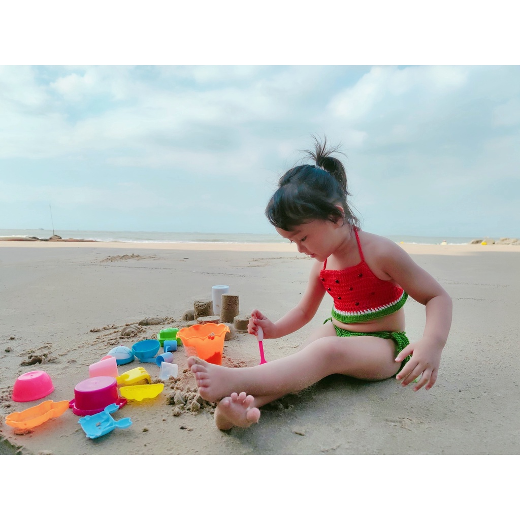 Bikini Quả Dưa Hấu Cho Bé Gái