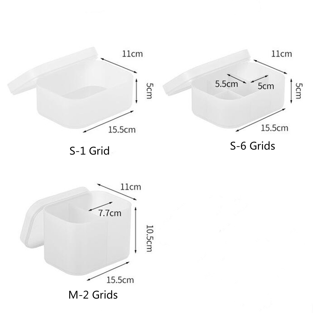 Plastic Matte Transparent Cover Cosmetic Desktop Multifunctional Storage Box