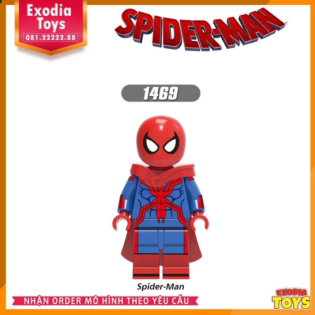 Xếp hình Minifigure các phiên bản Người Nhện Spider-Man - Đồ Chơi Lắp Ghép Sáng Tạo - X0282