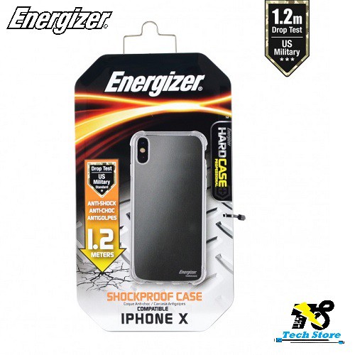 Ốp lưng trong Energizer HC chống sốc 1.2m cho iPhone X - ENCMA12IP8TR