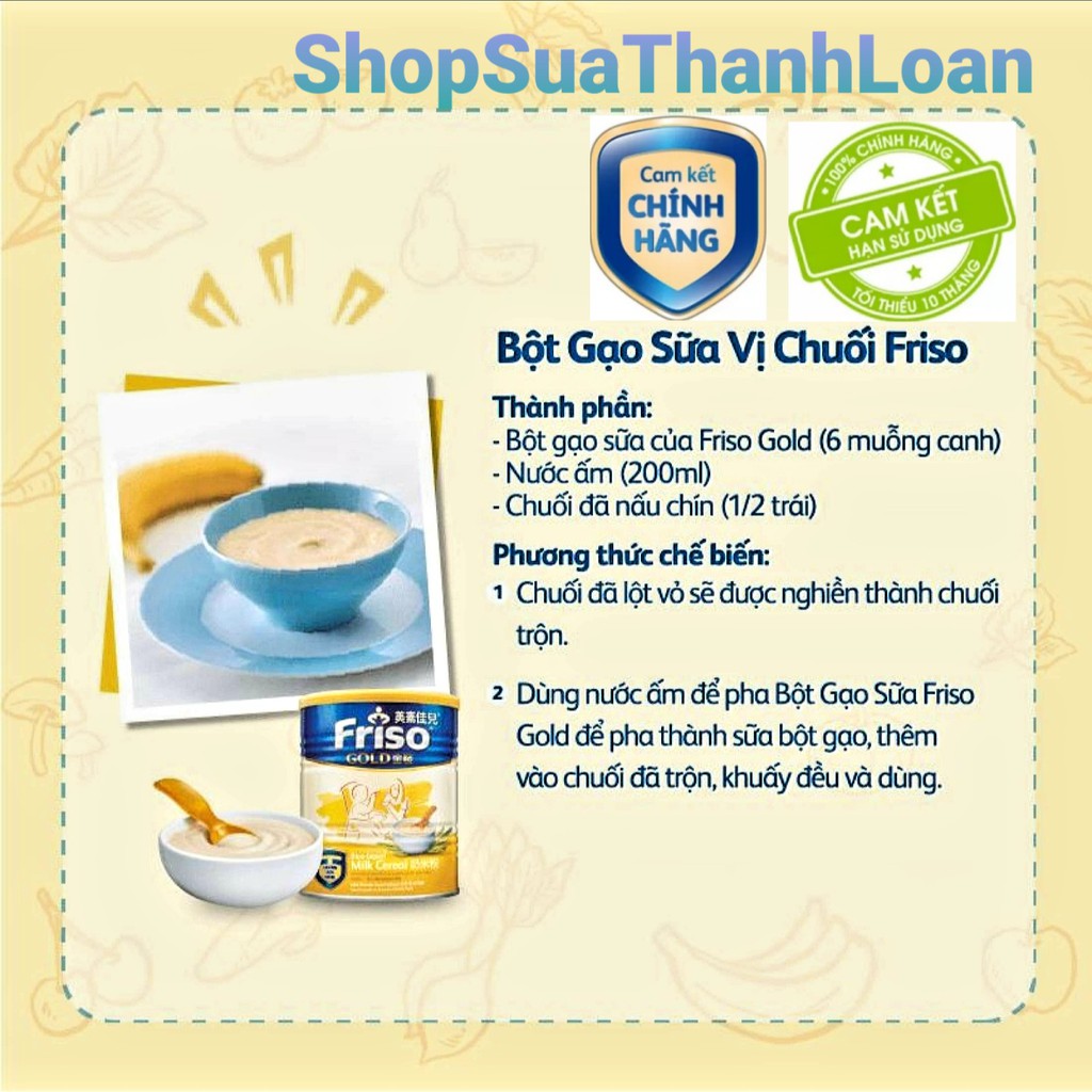 [Mã MKBC245 giảm 8% đơn 400K] [HSD T5-2022] Bột ăn dặm Gạo Sữa IMC FRISO GOLD RICE MILK CEREAL 300g