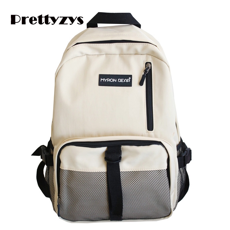 Balo PRETTYZYS sức chứa lớn phong cách ulzzang thời trang Hàn Quốc cho nam và nữ 15.6