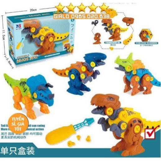 Đồ chơi lắp ghép mô hình con khủng long-màu sắc đẹp-bắt mắt-đầy sáng tạo-trò chơi thông minh-bổ ích cho các bé