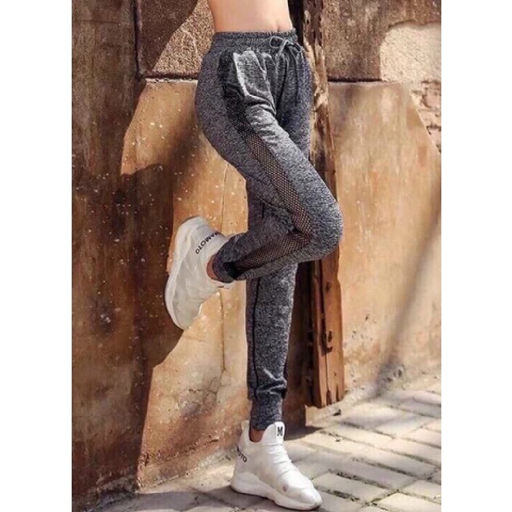 Quần Jogger Phối Lưới Thoáng Khí (đồ tâp gym-yoga nữ)