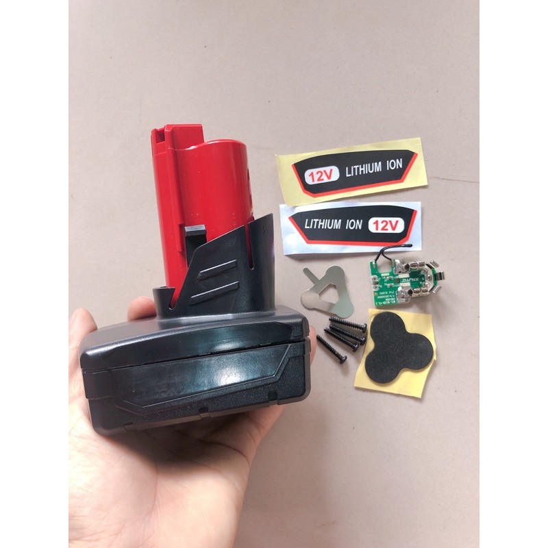 Vỏ mạch pin Milwaukee 12v