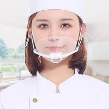 Khẩu Trang nhựa chống giọt bắn khi giao tiếp - chế biến thức ăn - phun xăm - spa -sang xịn mịn