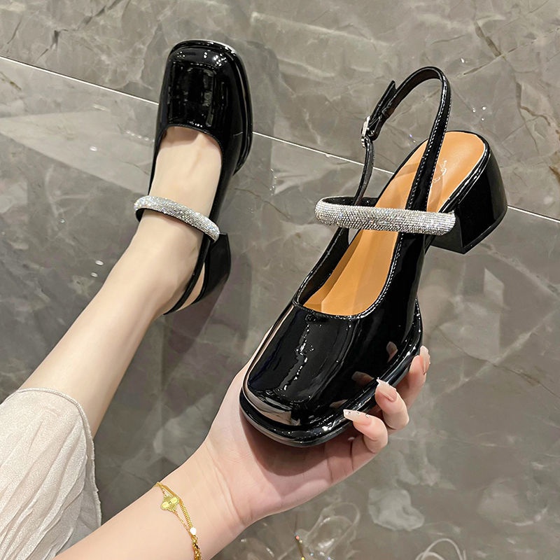 Giày Búp Bê Da Mũi Vuông Phong Cách Hàn Quốc Thời Trang Cho Nữ