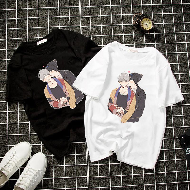 Áo thun unisex form rộng họa tiết đẹp thời trang cá tính vải dày mịn 2019T1379