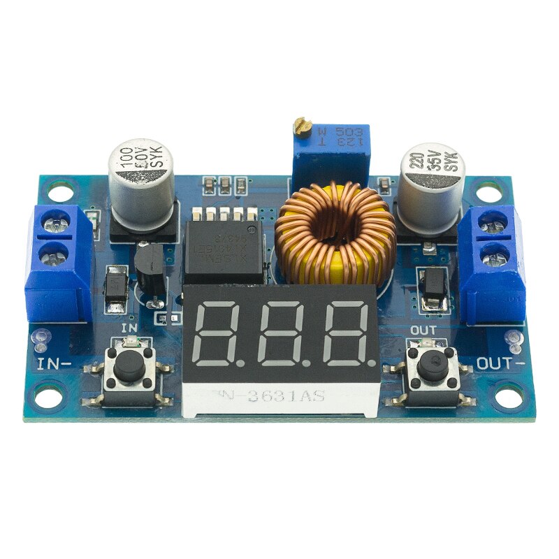 Mô Đun Hạ Áp Xl4015 5A 75W DC-DC Với Vôn Kế Đỏ
