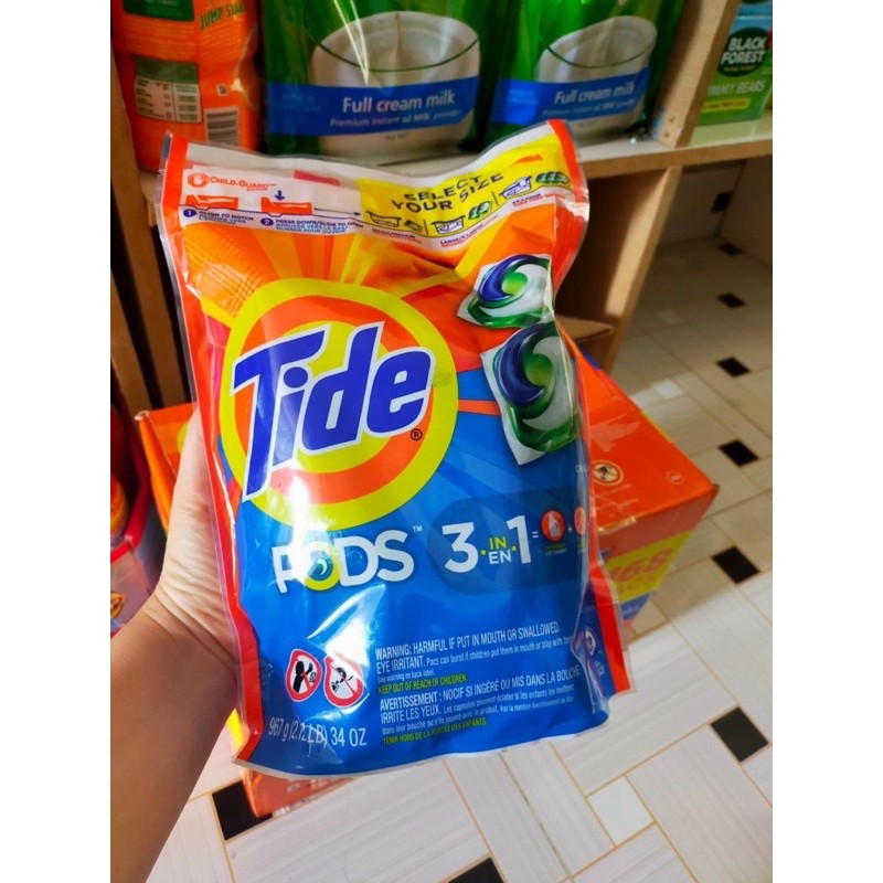 Viên giặt TIDE PODS MỸ mẫu mới 42 viên