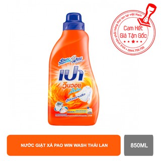 Nước giặt xả pao win wash thái lan 850ml - cam