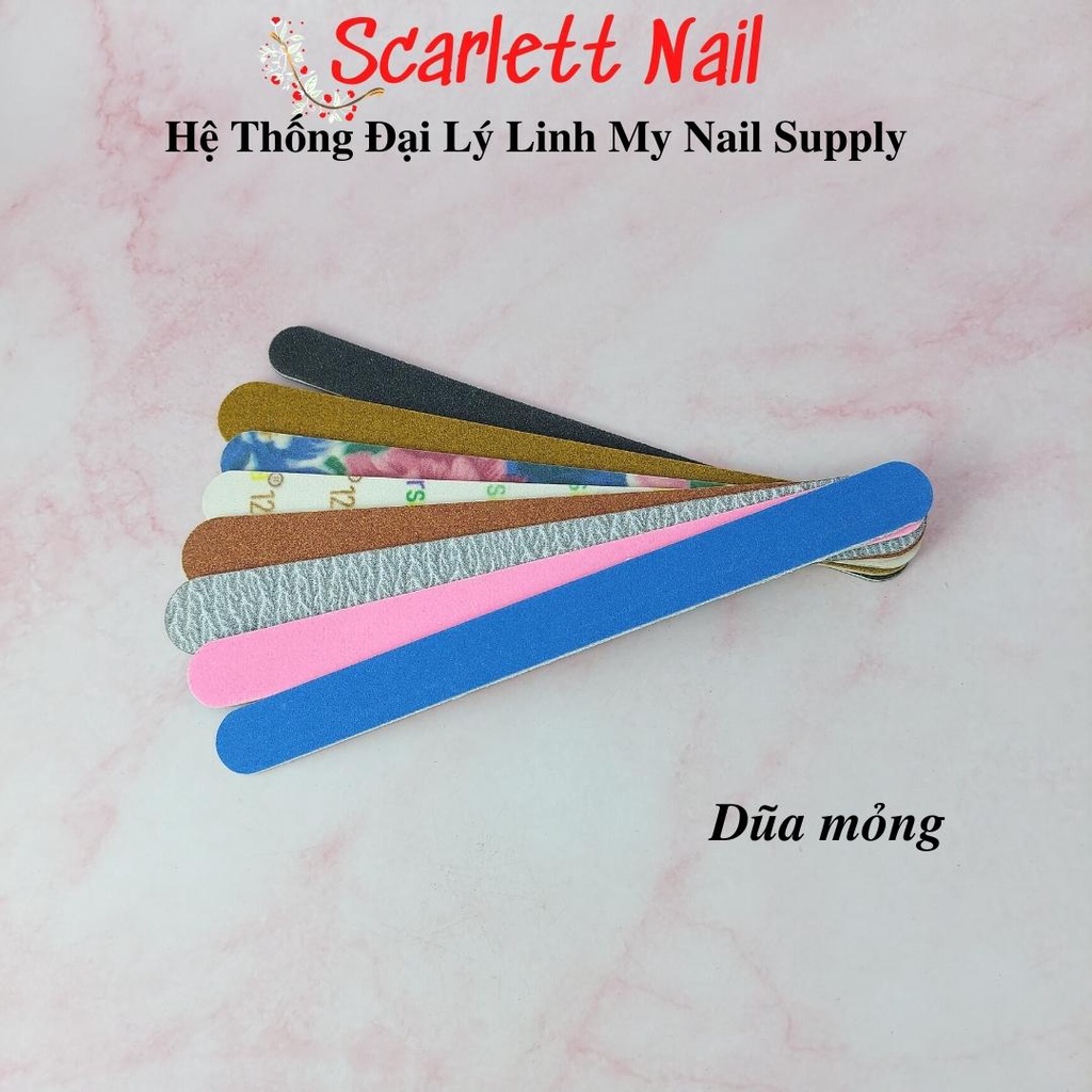Dũa Móng Tự Nhiên Móng Gel Dũa Mỏng Tặng Cho Thợ Mới