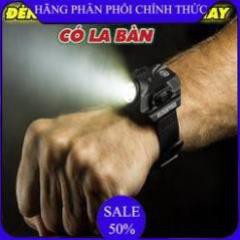 ✔️ Đèn pin đeo tay,Đèn Led Siêu Sáng đeo tay Kiêm La Bàn Phượt - DH2211 ()  - Bảo hành úy tín 1 đổi 1 ✔️