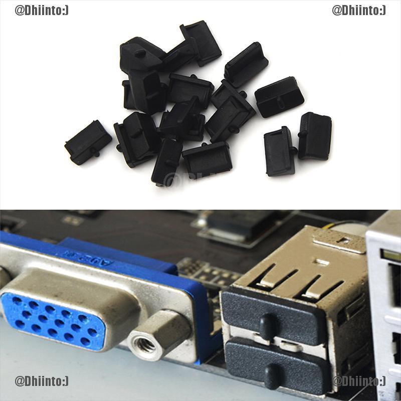 Bộ 20 nút đậy cổng usb chống bụi bằng nhựa chất lượng cao