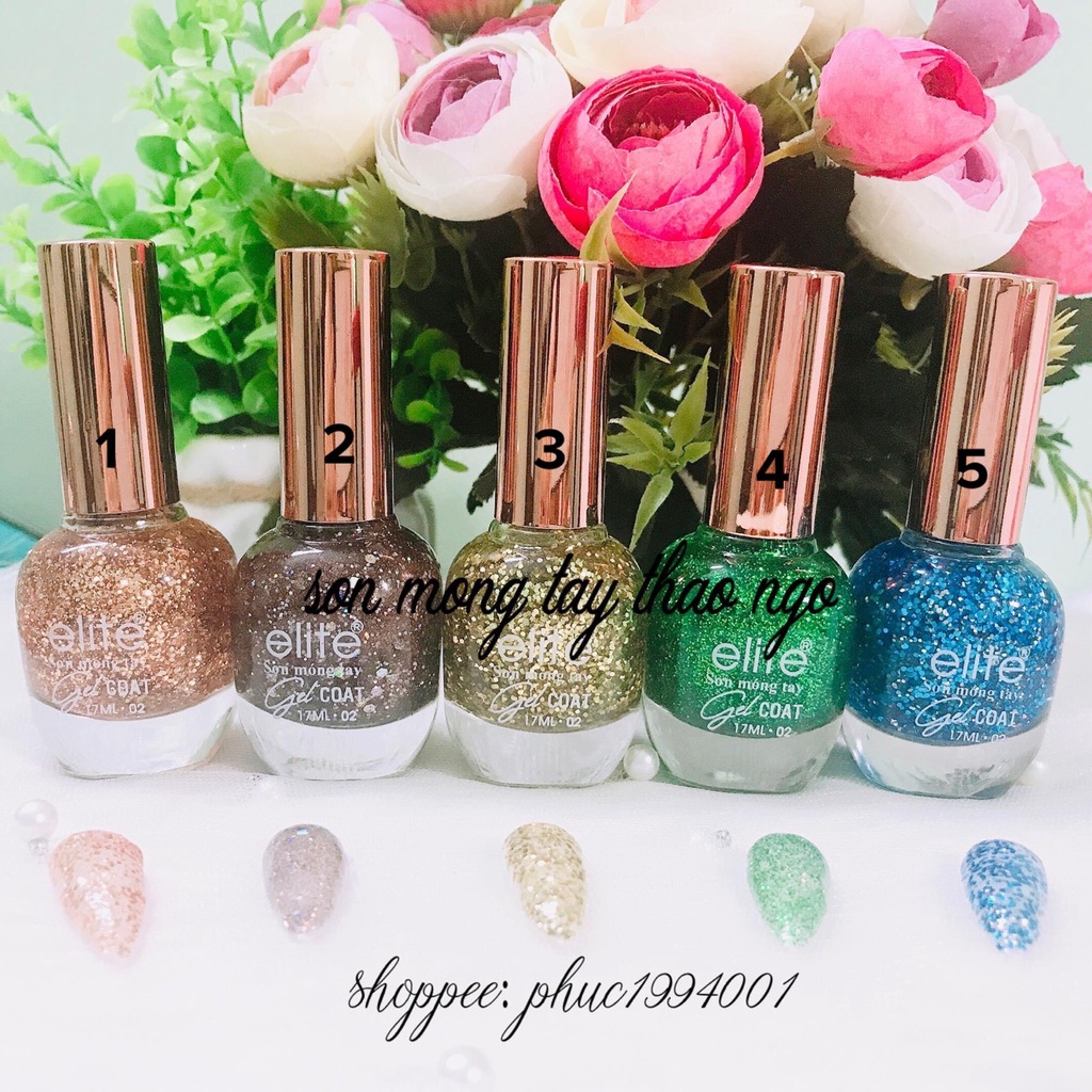 Sơn móng tay cao cấp Elite 17ml (không cần hơ máy)