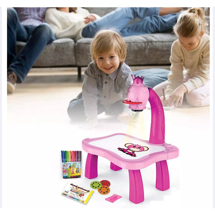 Bàn Vẽ Chiếu Hình Tô Màu, Bảng Tô Hình Giúp Bé Tập Vẽ Dễ Dàng Thông Minh