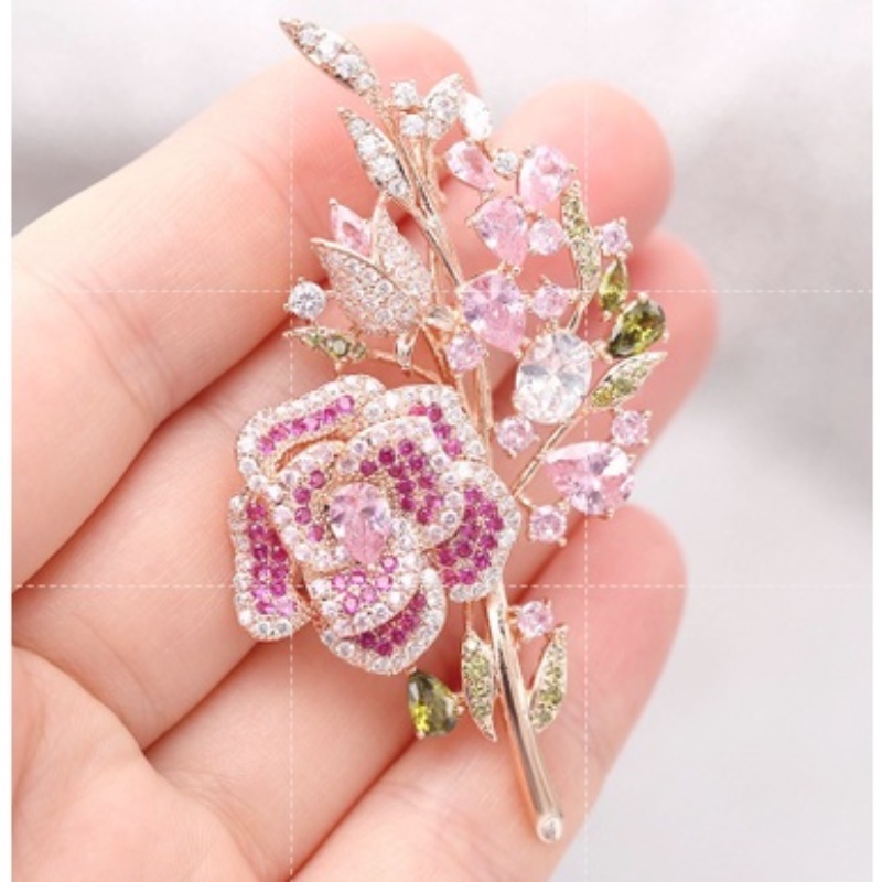 Ghim Cài Áo Hình Hoa Hướng Dương Đính Đá Sang Trọng