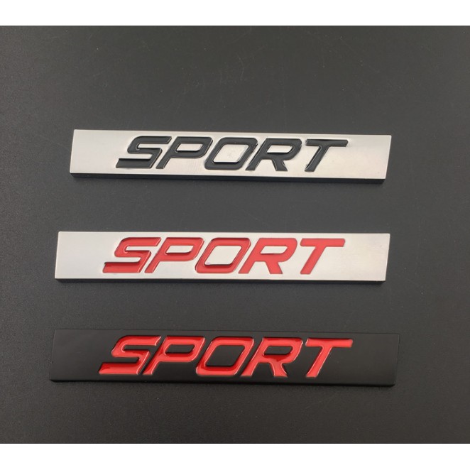 Tem kim loại SPORT Volkswagen New Jetta Audi Honda sửa đổi logo xe SPORT