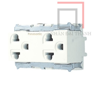 Ổ cắm đôi có dây nối đất Panasonic WNG159237W