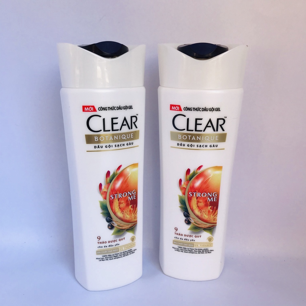 Chai dầu gội clear thảo dược 140g