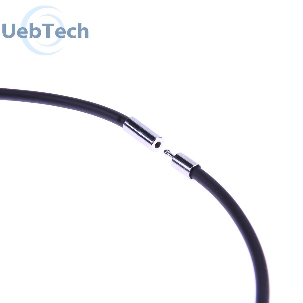Vòng cổ choker dây cao su đen 3mm 16/18/24inch cho nam nữ