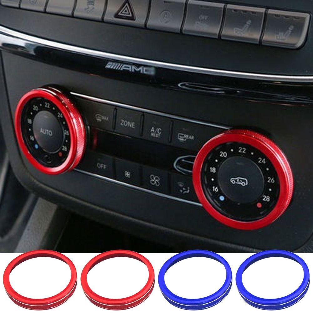 Bộ 2 Vòng Dán Trang Trí Cổng Xả Xe Hơi Benz GLE M GLK SL GLS SLK GLS CLS Class DIY