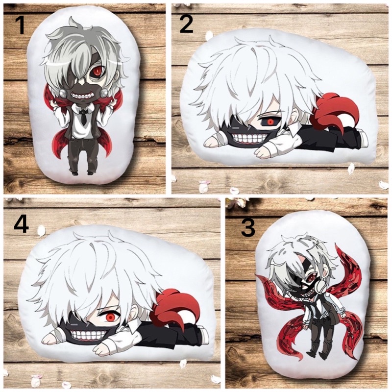 Gấu bông Tokyo goul Kaneki Ken 2 mặt ảnh / Gối ôm ngủ Kaneki Ken