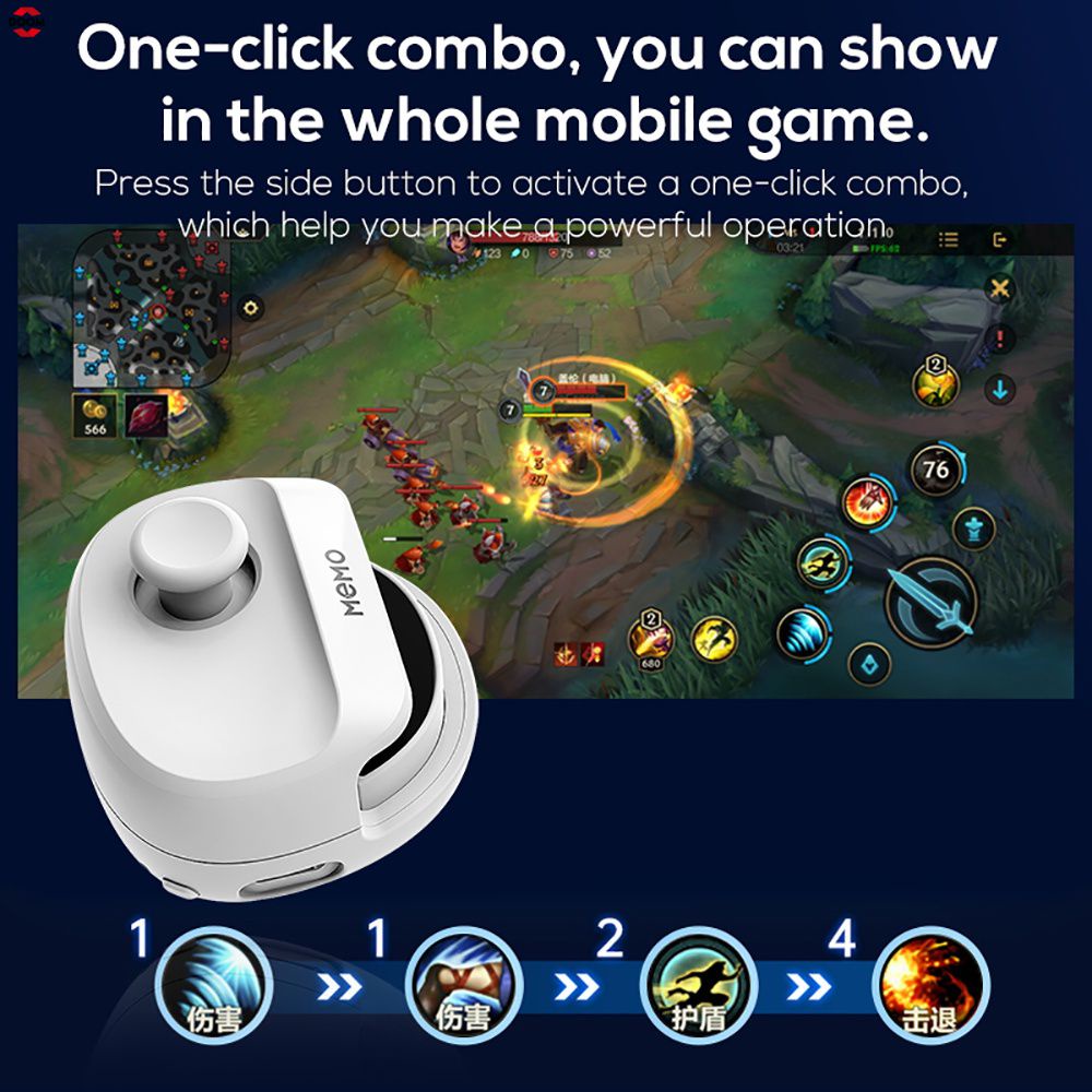 Cần Điều Khiển Chơi Game Di Động Tay Cầm Chơi Game Không Dây Bluetooth Bộ Điều Khiển Trò Chơi Ghi Nhớ Cho Iphone Ipad Ios Android Nút Chơi Game Joystick Điều Khiển 【Doom】