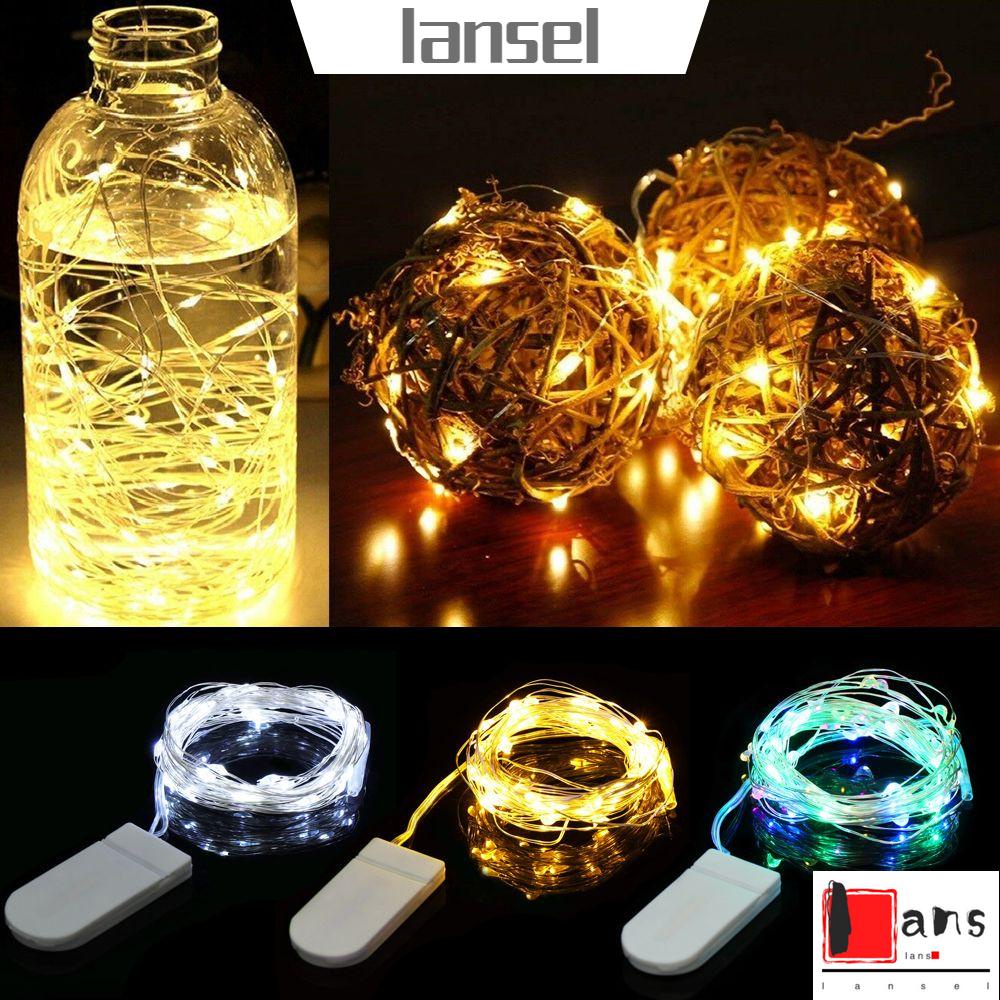 Dây đèn LED 10/ 20/ 30 bóng nhiều màu sắc dành cho trang trí tiệc cưới/ phòng ngủ