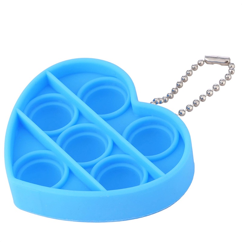 1 Đồ Chơi Bóp Giảm Căng Thẳng Hình Trái Tim Có Móc Khóa