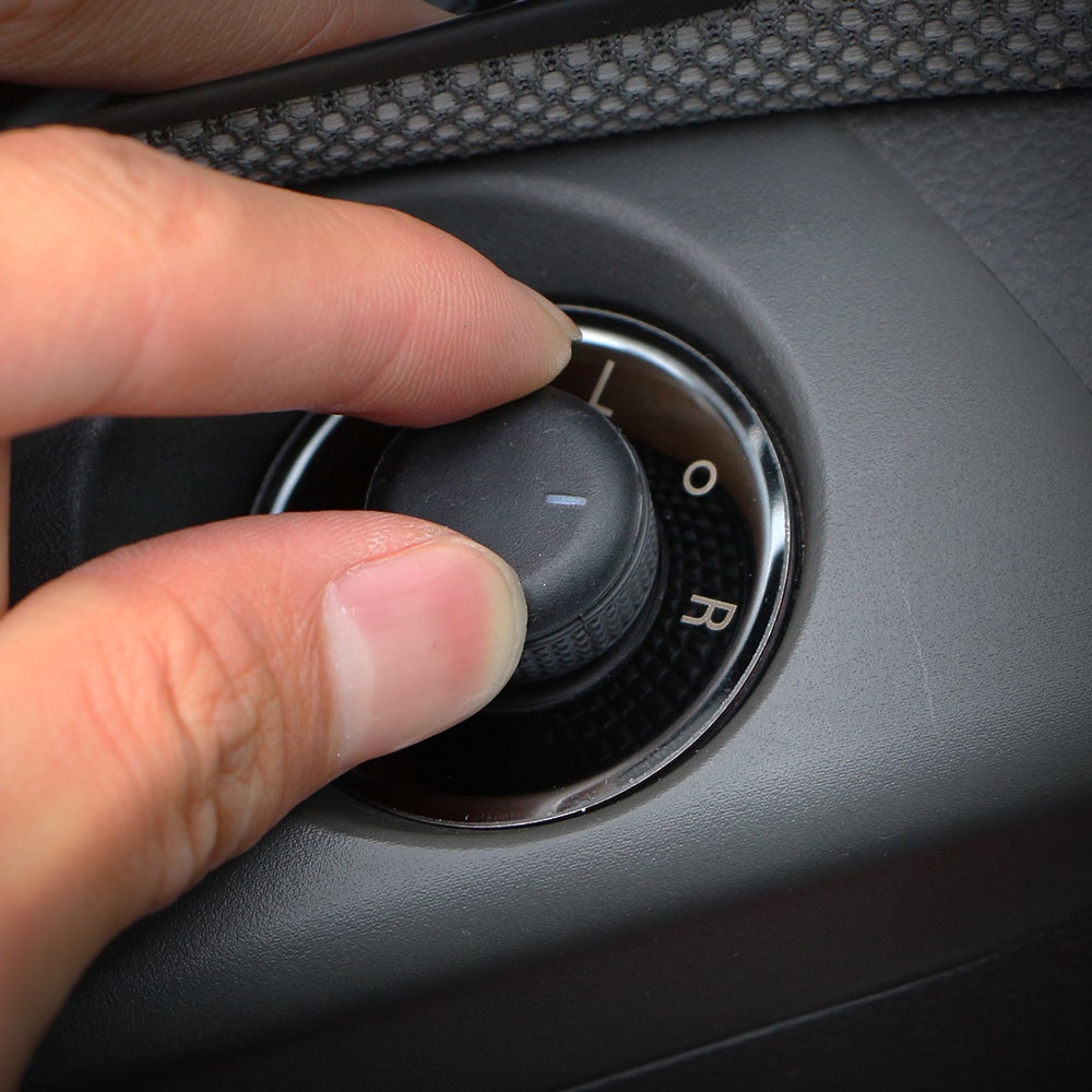 Ốp Viền Nút Điều Khiển Kính Chiếu Hậu Xe Hơi Bằng Thép Không Gỉ Cho Chevrolet Cruze 2009-2014