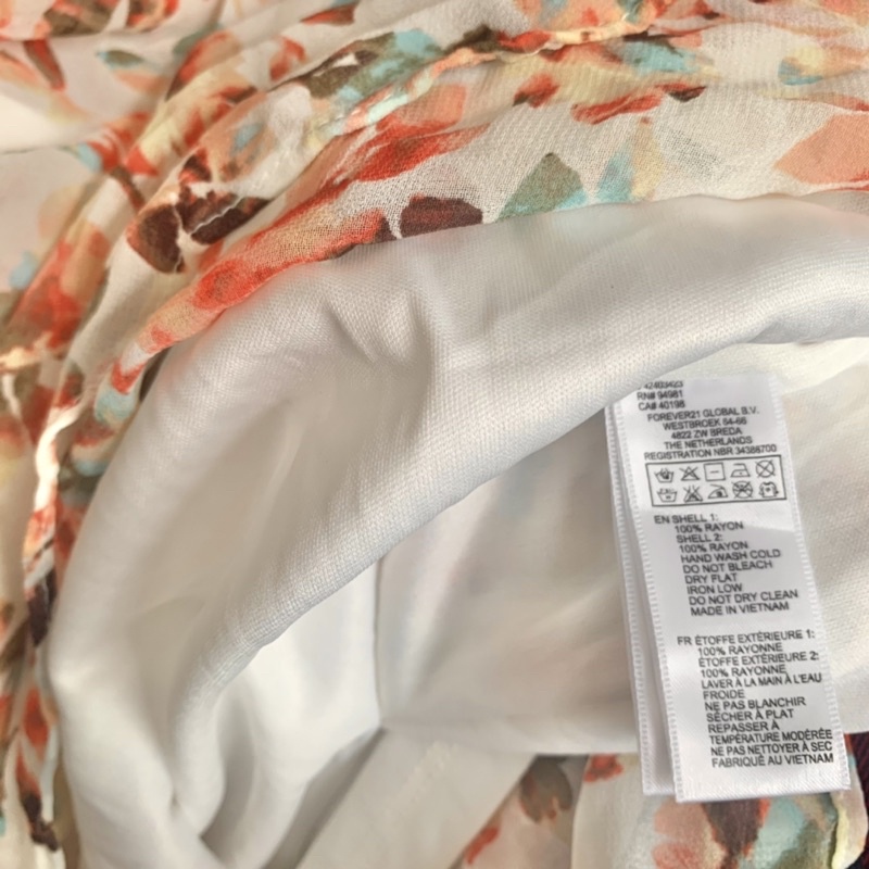 Váy Đầm Voan Hoa Nhí Hai Lớp Nhún Eo Cổ Bèo Thắt Nơ Tay Cánh Tiên F21 Hàng Xuất Xịn Cao Cấp Rủ Mát Ullzang Dễ Thương V2