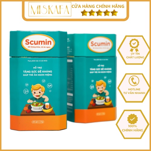 SCUMIN cốm ăn ngon cho bé giúp bé ăn ngon, hết ốm vặt, tăng sức đề kháng, không lo trẻ biếng ăn, thiếu hụt vi chất DD