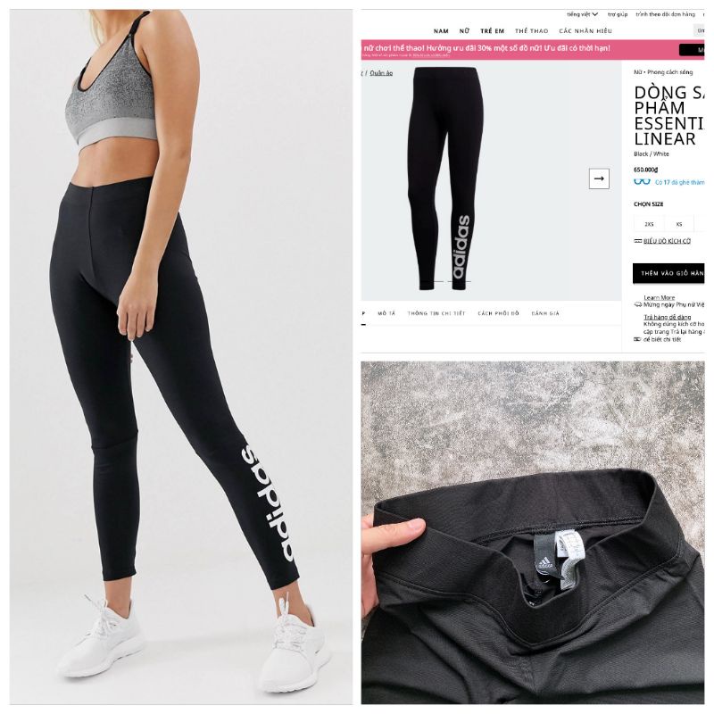 (CHUẨN HÃNG) Quần legging adidas nữ