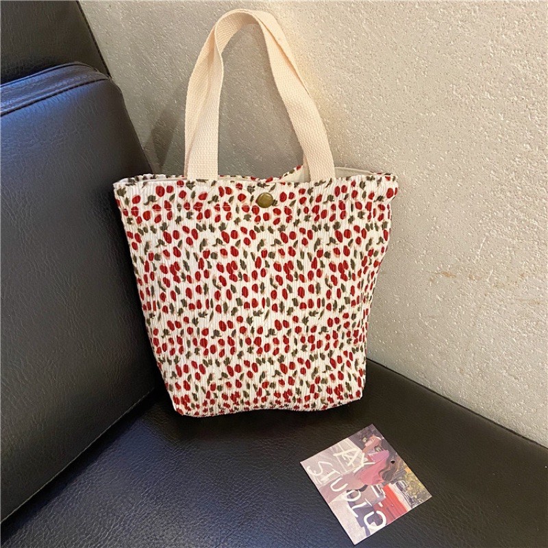 Túi Xách Vải Voan Nhăn Hàn  Quốc Thời Trang Cao Cấp Đáng Yêu - Túi Cầm Tay Tote Canvas Đựng Đồ MÃ 10