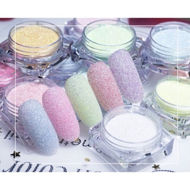 Nhũ cát rắc kim cương siêu mịn set 12 hũ