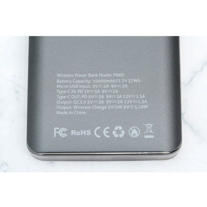 Sạc dự phòng không dây  10.000 mAh Type C PD QC3.0 Xmobile P66D