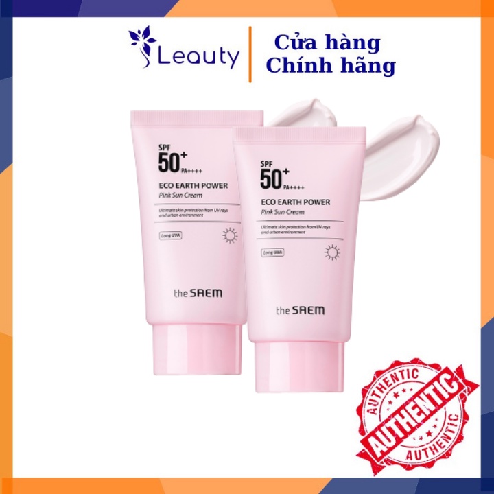 Kem Chống Nắng The SAEM Eco Earth Power Pink  SPF 50+ PA++++