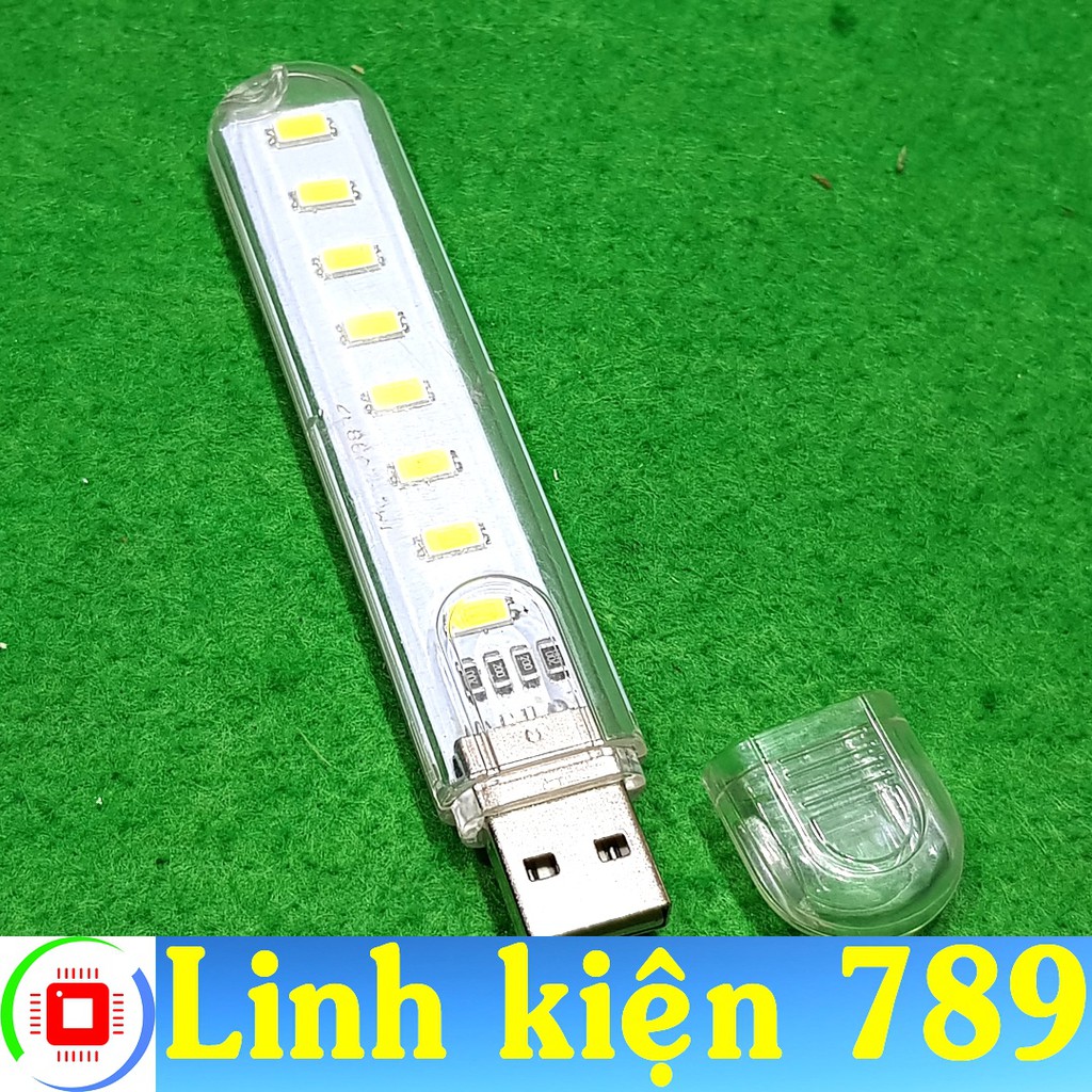 Đèn LED USB 8 LED sáng trắng