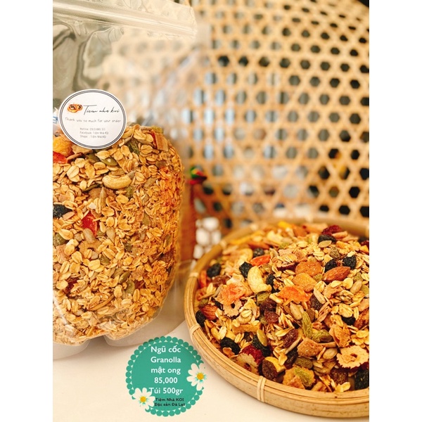 Ngũ Cốc Granolla Mật Ong/ 500gr - Đặc sản Đà Lạt