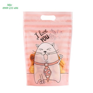 (Set 10) Túi Zip bánh kẹo hình hèo i love you